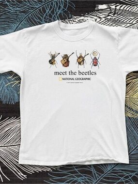 National Geographic White 'Meet the Beetles' Graphic Tee